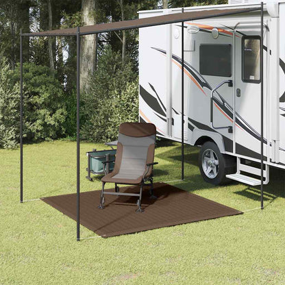Tappeto da Tenda 200x200 cm Marrone