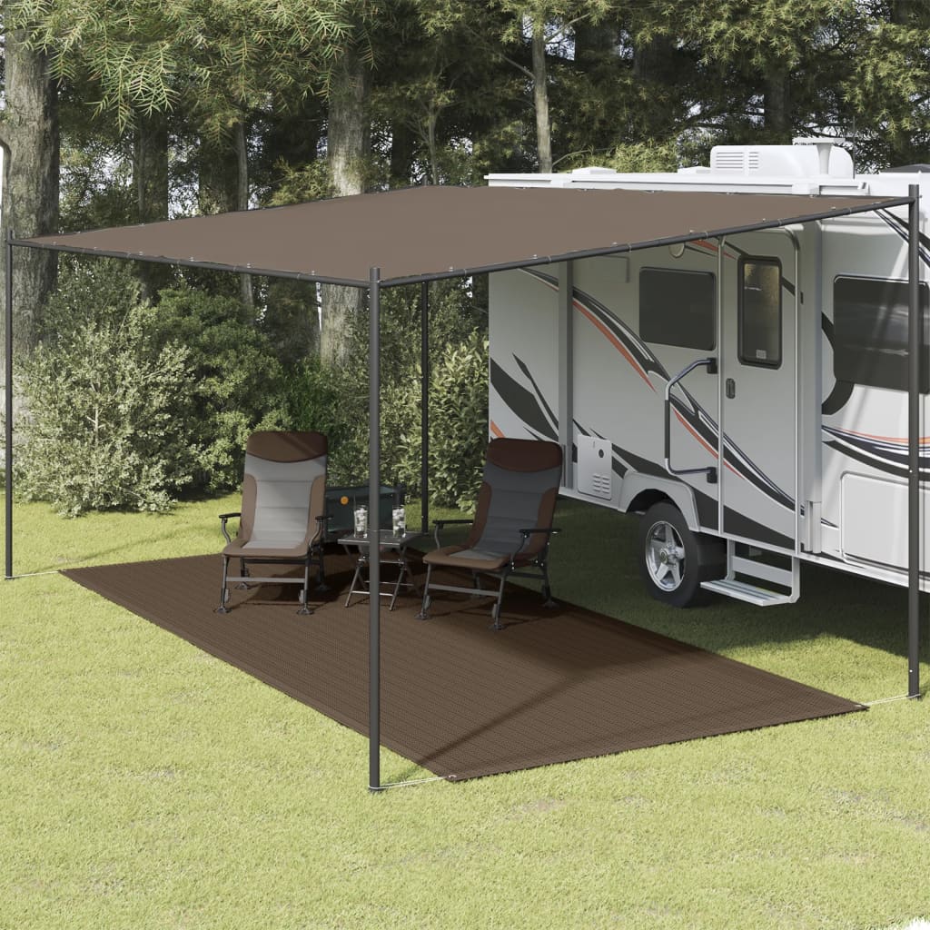 Tappeto da Tenda 250x500 cm Marrone