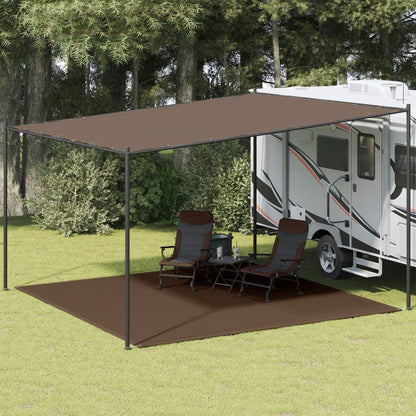 Tappeto da Tenda 400x400 cm Marrone