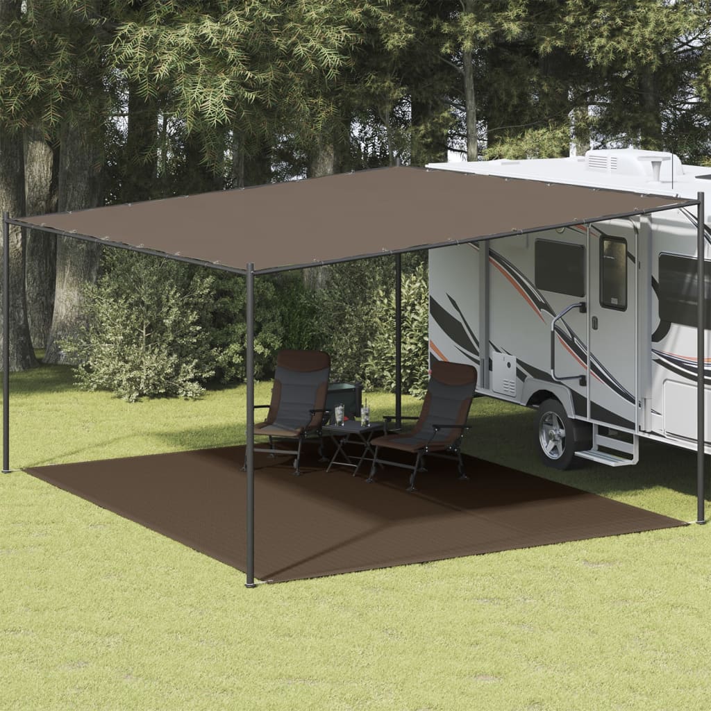 Tappeto da Tenda 400x500 cm Marrone