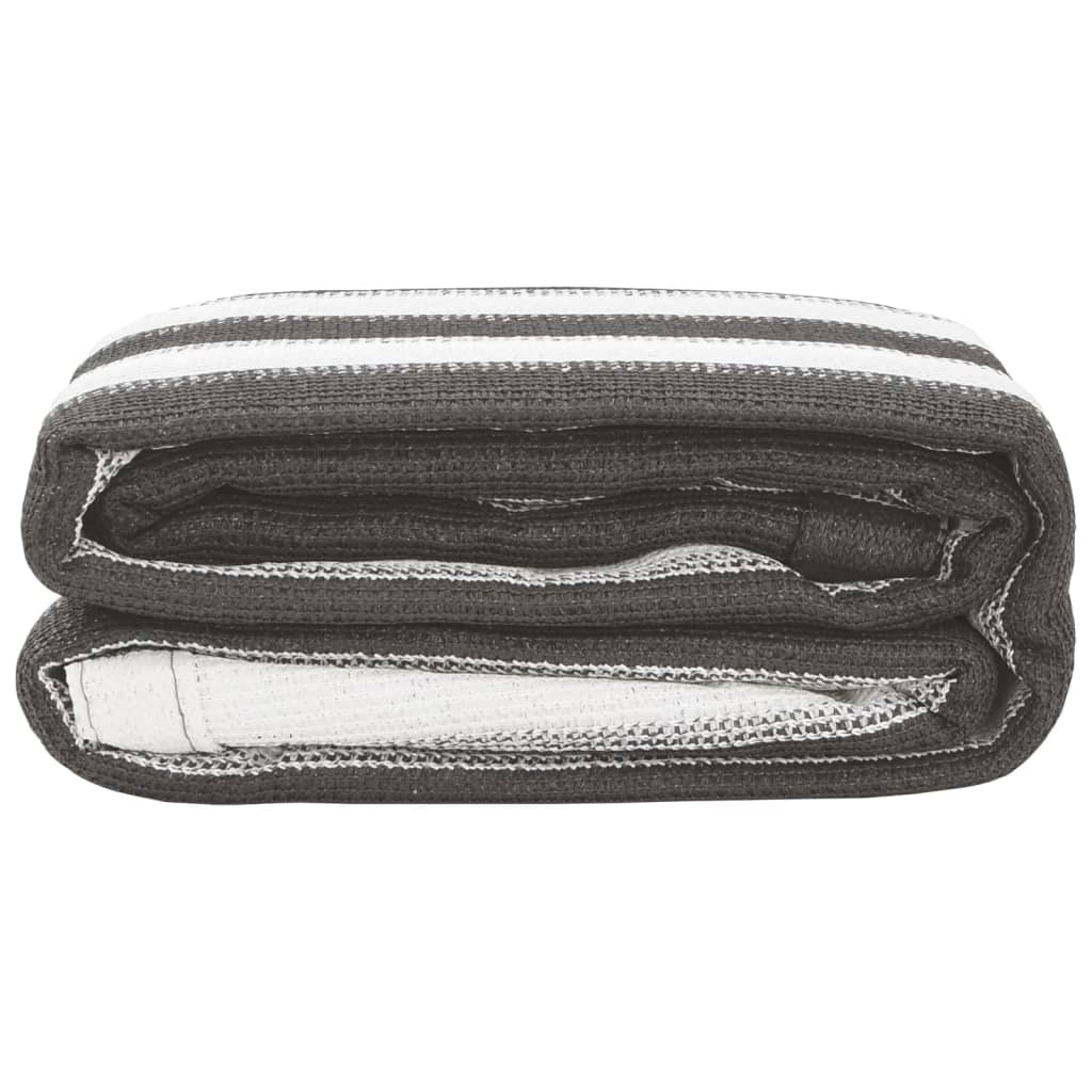 Tappeto da Tenda 200x300 cm Antracite e Bianco