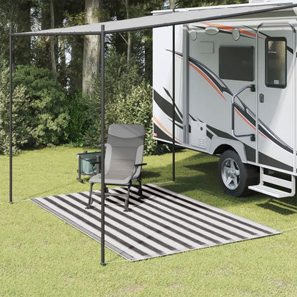 Tappeto da Tenda 250x300 cm Antracite e Bianco