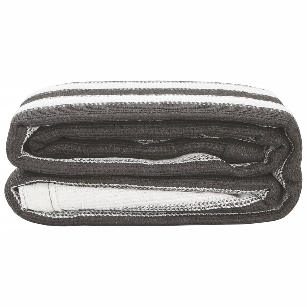 Tappeto da Tenda 250x500 cm Antracite e Bianco