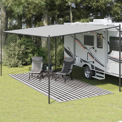Tappeto da Tenda 250x500 cm Antracite e Bianco