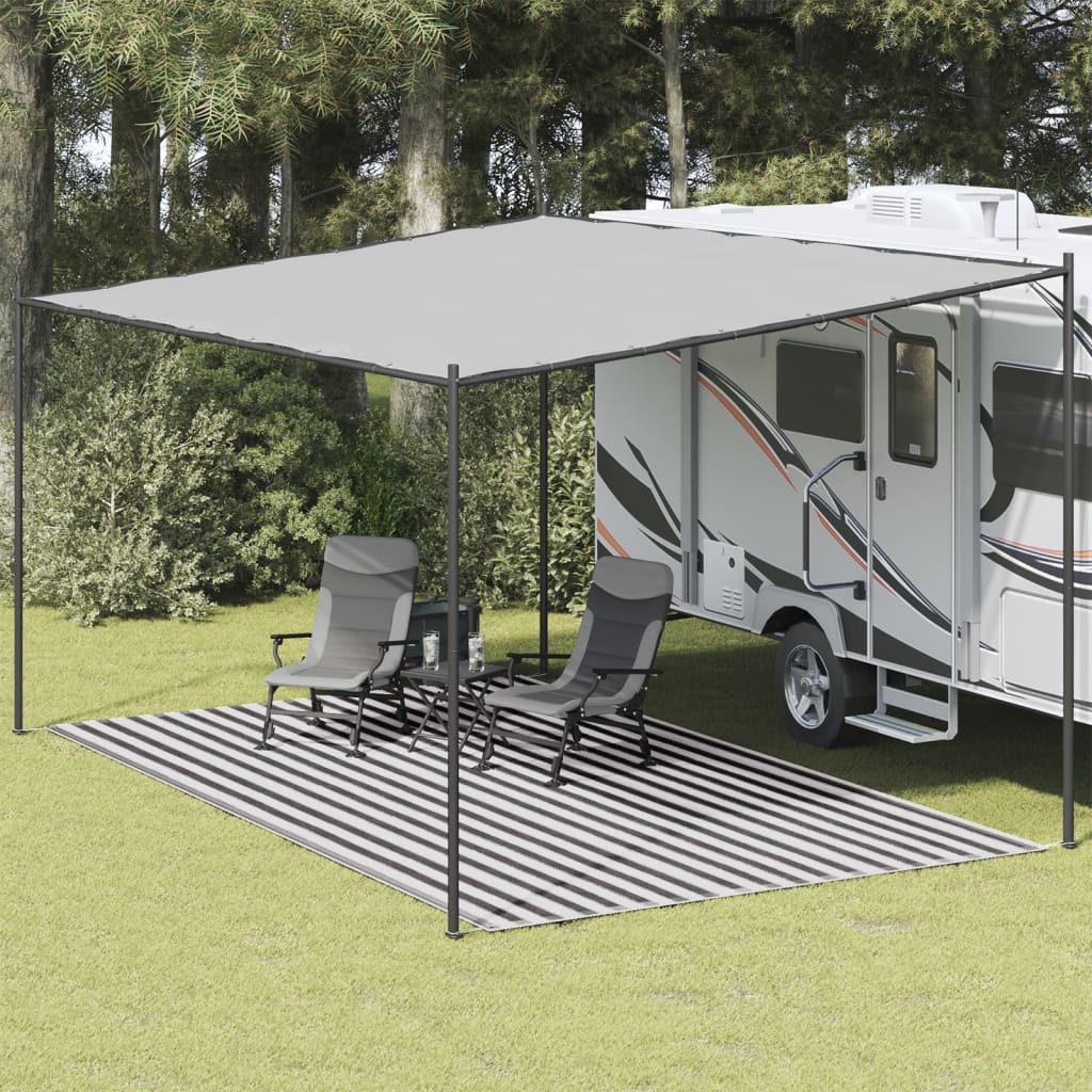 Tappeto da Tenda 300x500 cm Antracite e Bianco