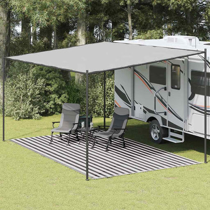 Tappeto da Tenda 300x600 cm Antracite e Bianco