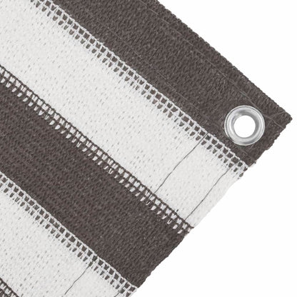Tappeto da Tenda Antracite e Bianco 400x600 cm HDPE