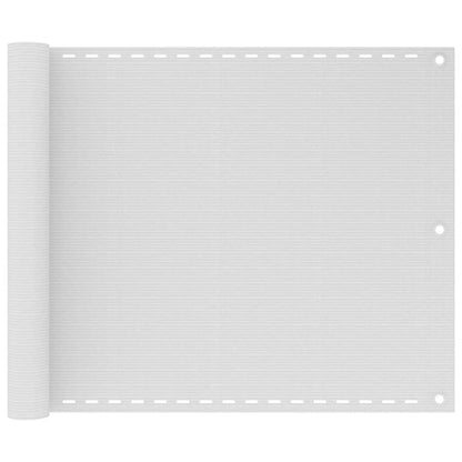 Paravento da Balcone Bianco 75x300 cm in HDPE