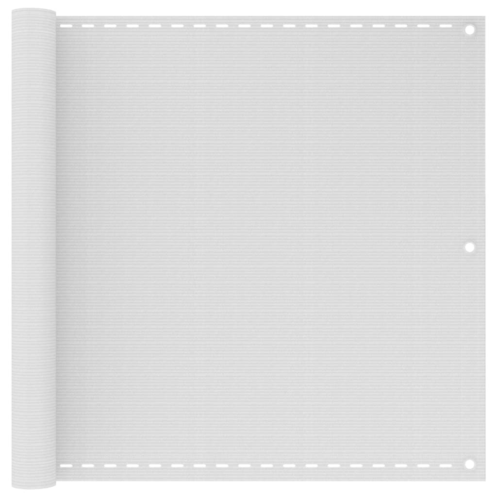Paravento da Balcone Bianco 90x300 cm in HDPE
