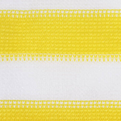Paravento da Balcone Giallo e Bianco 90x300 cm in HDPE