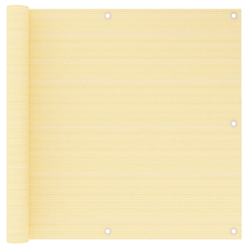 Paravento da Balcone Beige 90x600 cm in HDPE