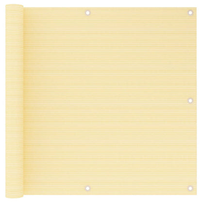 Paravento da Balcone Beige 90x600 cm in HDPE
