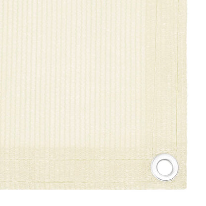 Schermo Frangivista per Balcone Crema 75x400 cm in HDPE