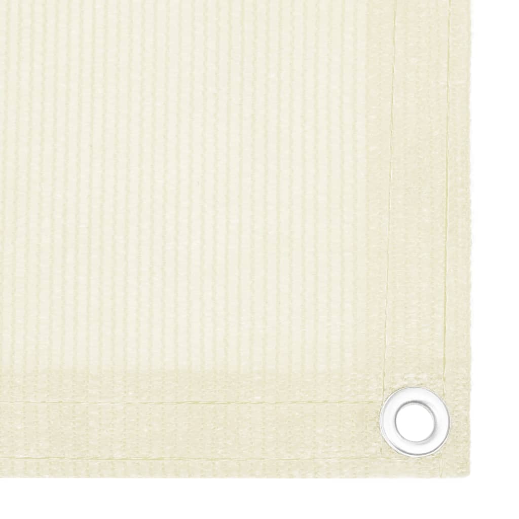 Schermo Frangivista per Balcone Crema 90x600 cm in HDPE