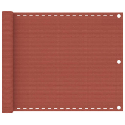 Paravento da Balcone Terracotta 75x300 cm in HDPE