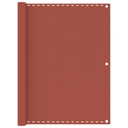 Paravento da Balcone Terracotta 120x600 cm in HDPE