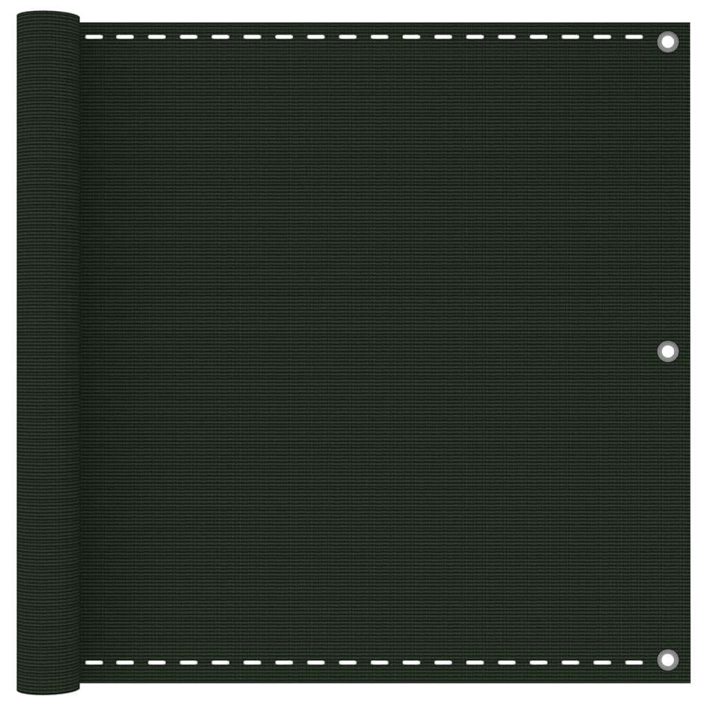 Paravento da Balcone Verde Scuro 90x600 cm in HDPE