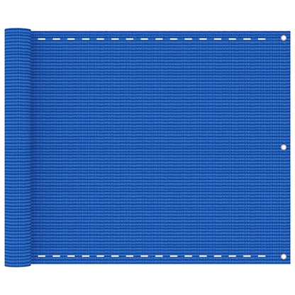 Paravento da Balcone Blu 75x400 cm in HDPE