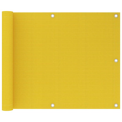 Paravento da Balcone Giallo 75x600 cm in HDPE