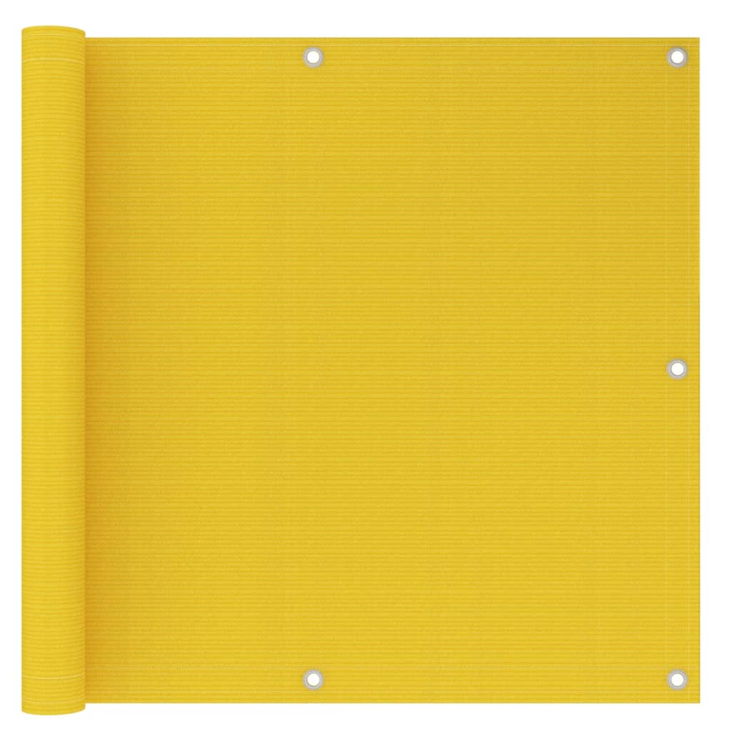 Schermo Frangivista per Balcone Giallo 90x300 cm in HDPE