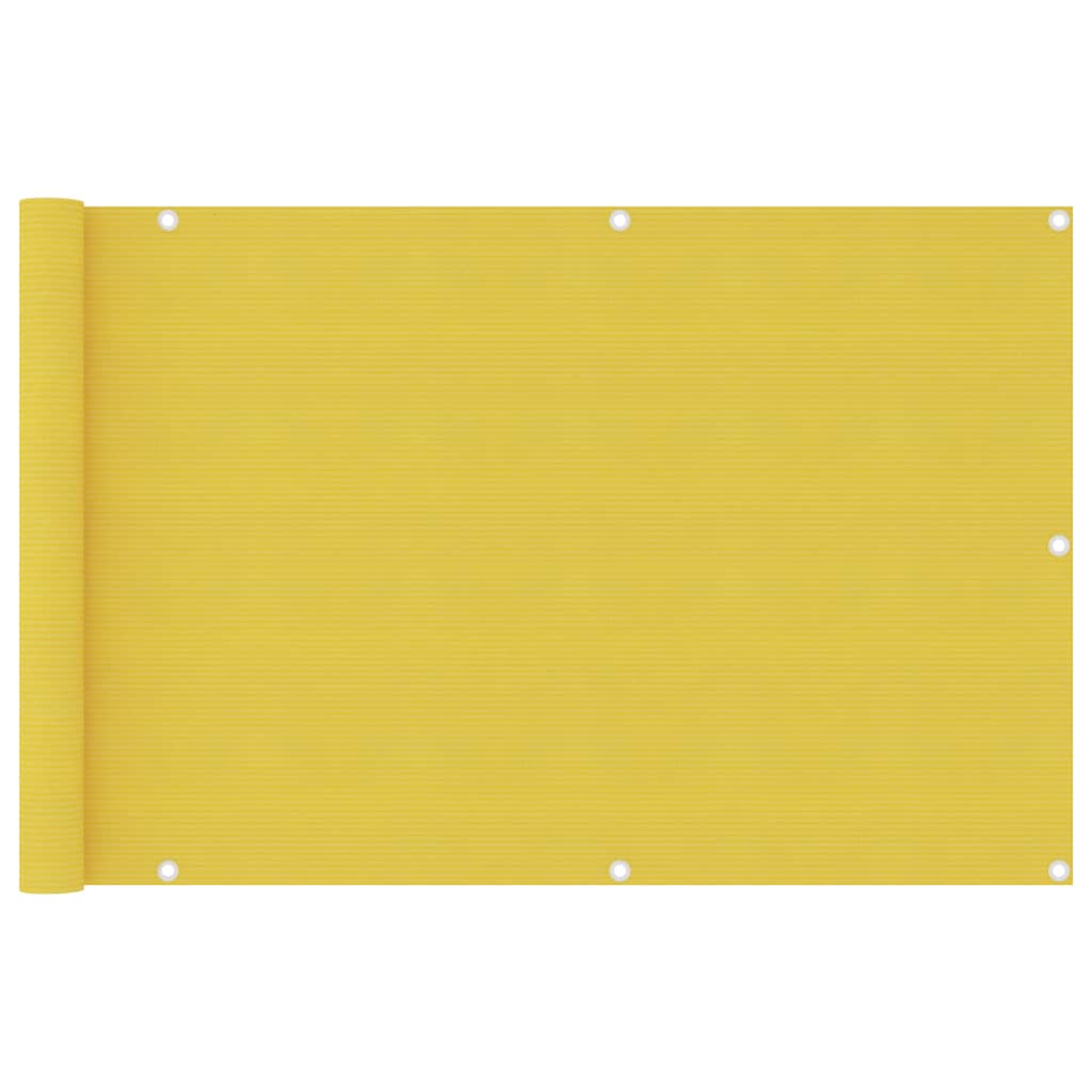 Paravento da Balcone Giallo 90x400 cm in HDPE