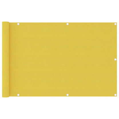 Paravento da Balcone Giallo 90x400 cm in HDPE