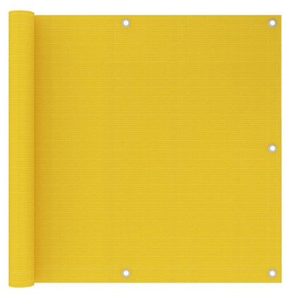 Schermo Frangivista per Balcone Giallo 90x500 cm in HDPE