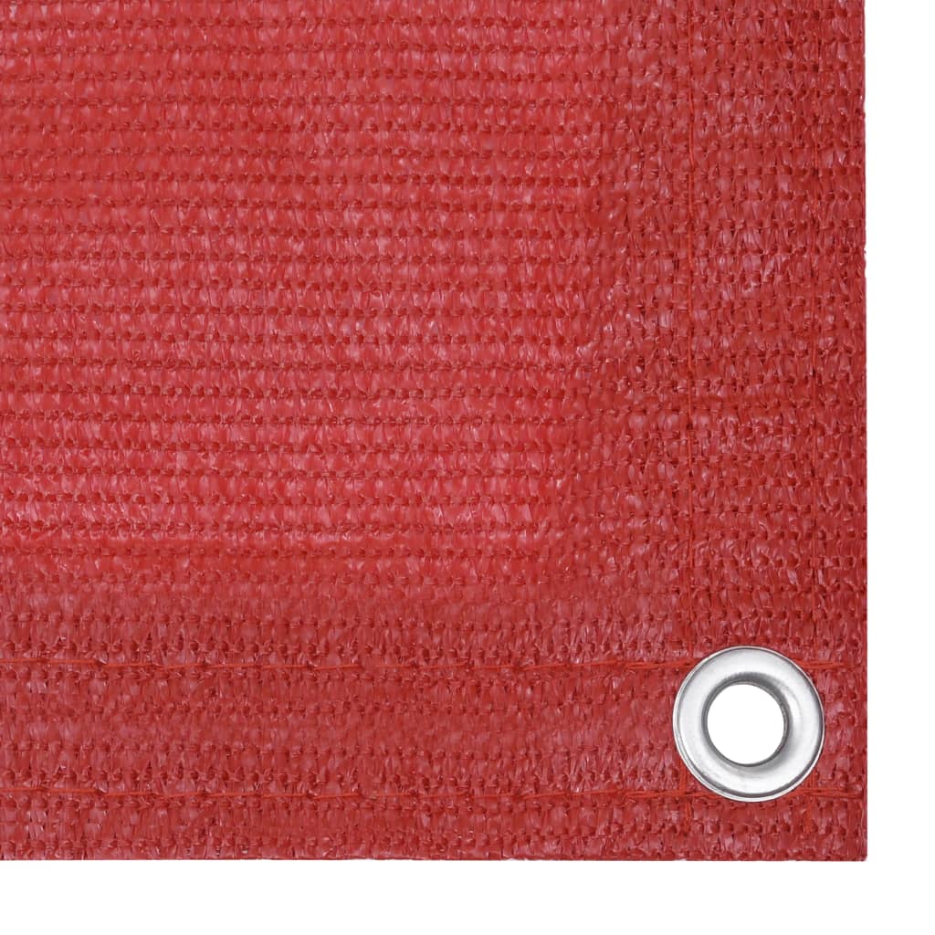Schermo Frangivista per Balcone Rosso 90x500 cm in HDPE