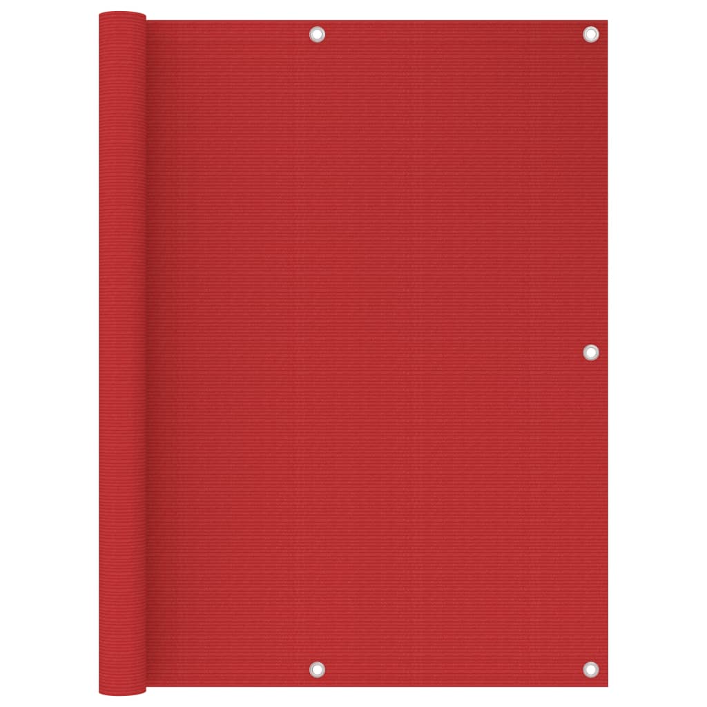 Paravento da Balcone Rosso 120x300 cm in HDPE