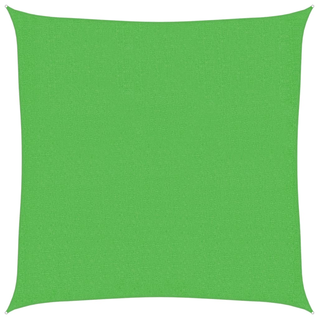 Vela Parasole 160 g/mÂ² Verde Chiaro 2,5x2,5 m in HDPE