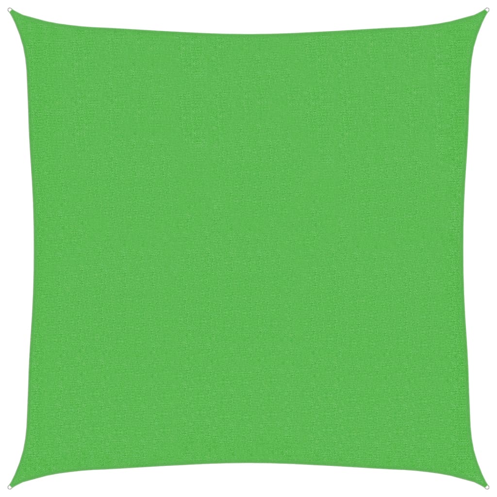 Vela Parasole 160 g/mÂ² Verde Chiaro 3,6x3,6 m in HDPE