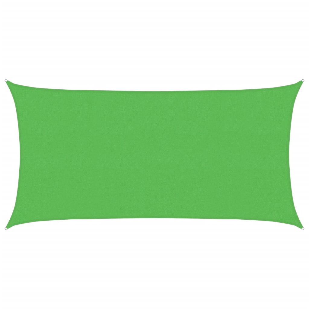 Vela Parasole 160 g/mÂ² Rettangolare Verde Chiaro 2x3,5 m HDPE