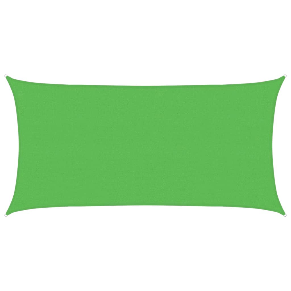 Vela Parasole 160 g/mÂ² Rettangolare Verde Chiaro 2,5x5 m HDPE