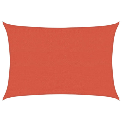 Vela Parasole 160 g/m² Rettangolare Terracotta 3,5x4,5 m HDPE