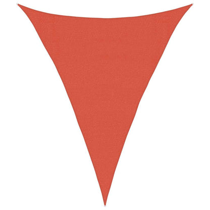 Vela Parasole 160 g/mÂ² Triangolare Terracotta 3x4x4 m in HDPE