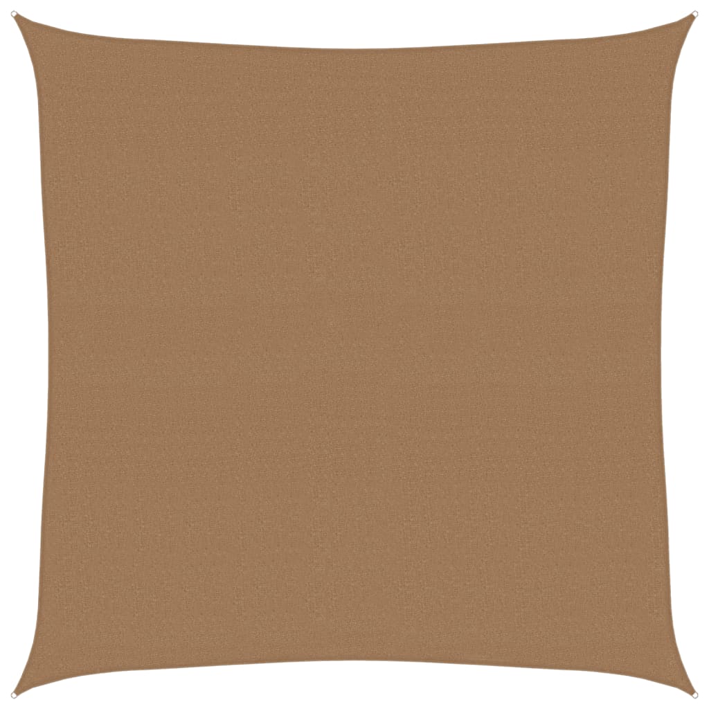 Vela Parasole 160 g/mÂ² Tortora 4,5x4,5 m in HDPE