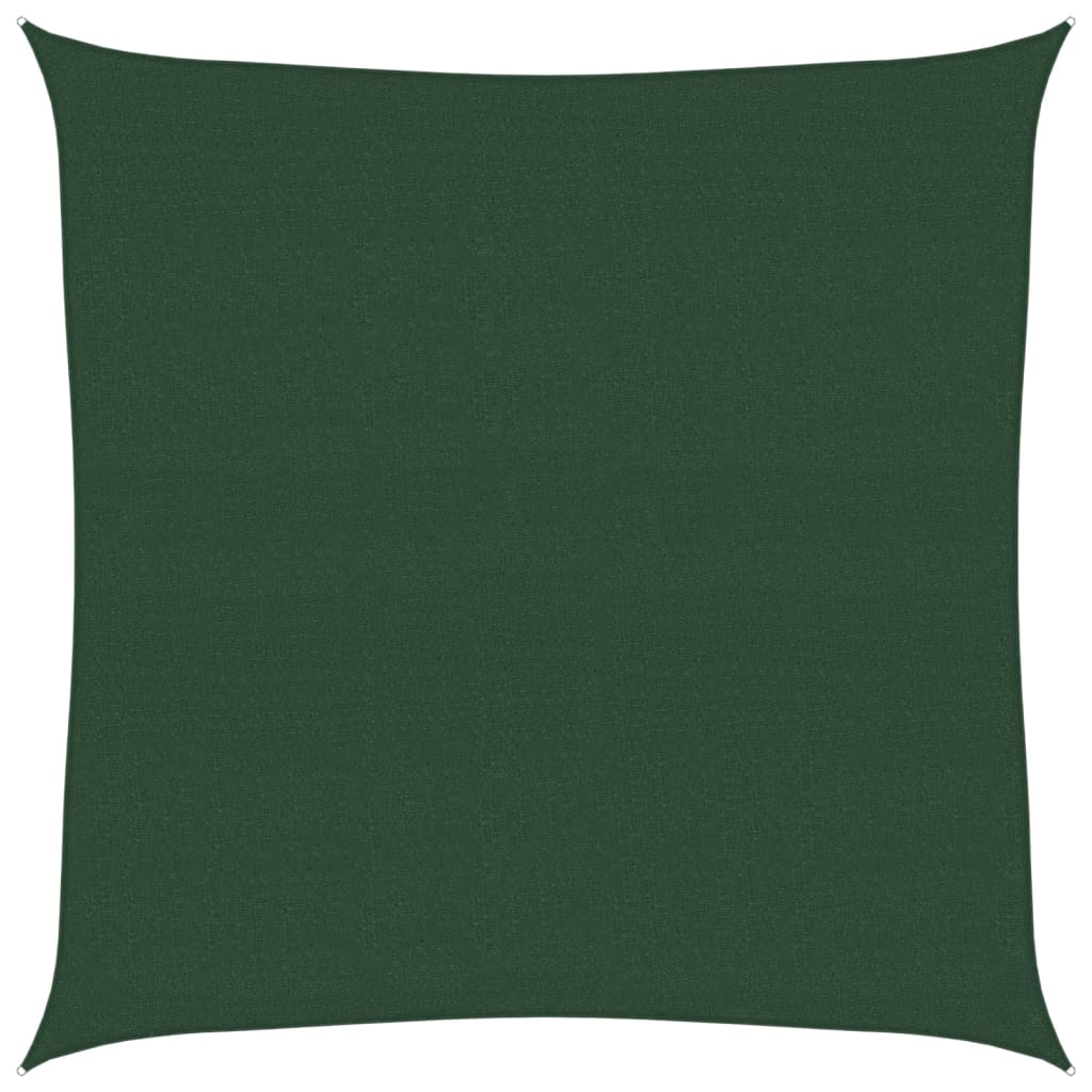 Vela Parasole 160 g/m² Verde Scuro 5x5 m in HDPE