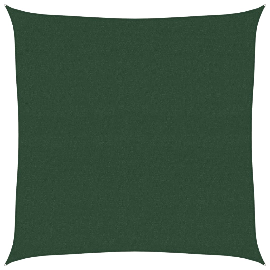 Vela Parasole 160 g/m² Verde Scuro 6x6 m in HDPE