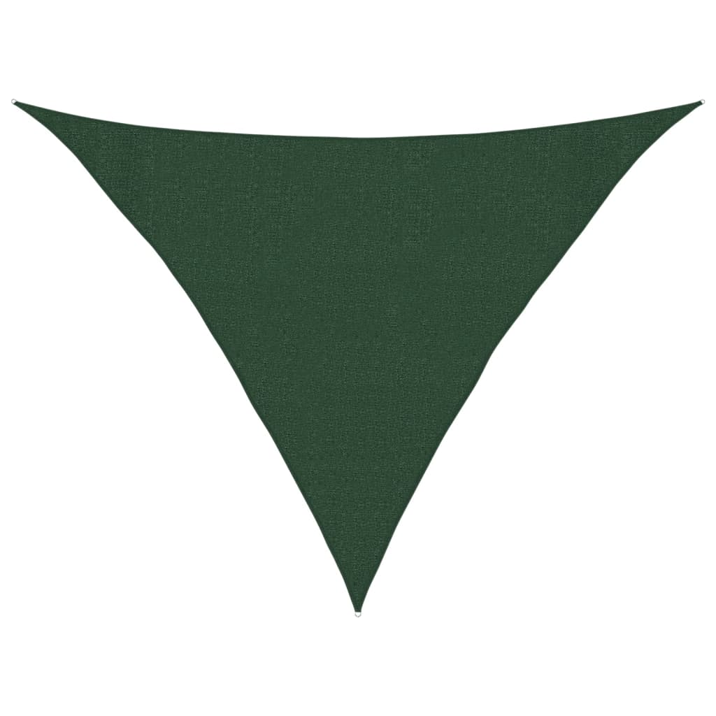 Vela Parasole 160 g/m² Verde Scuro 3x3x4,2 m in HDPE