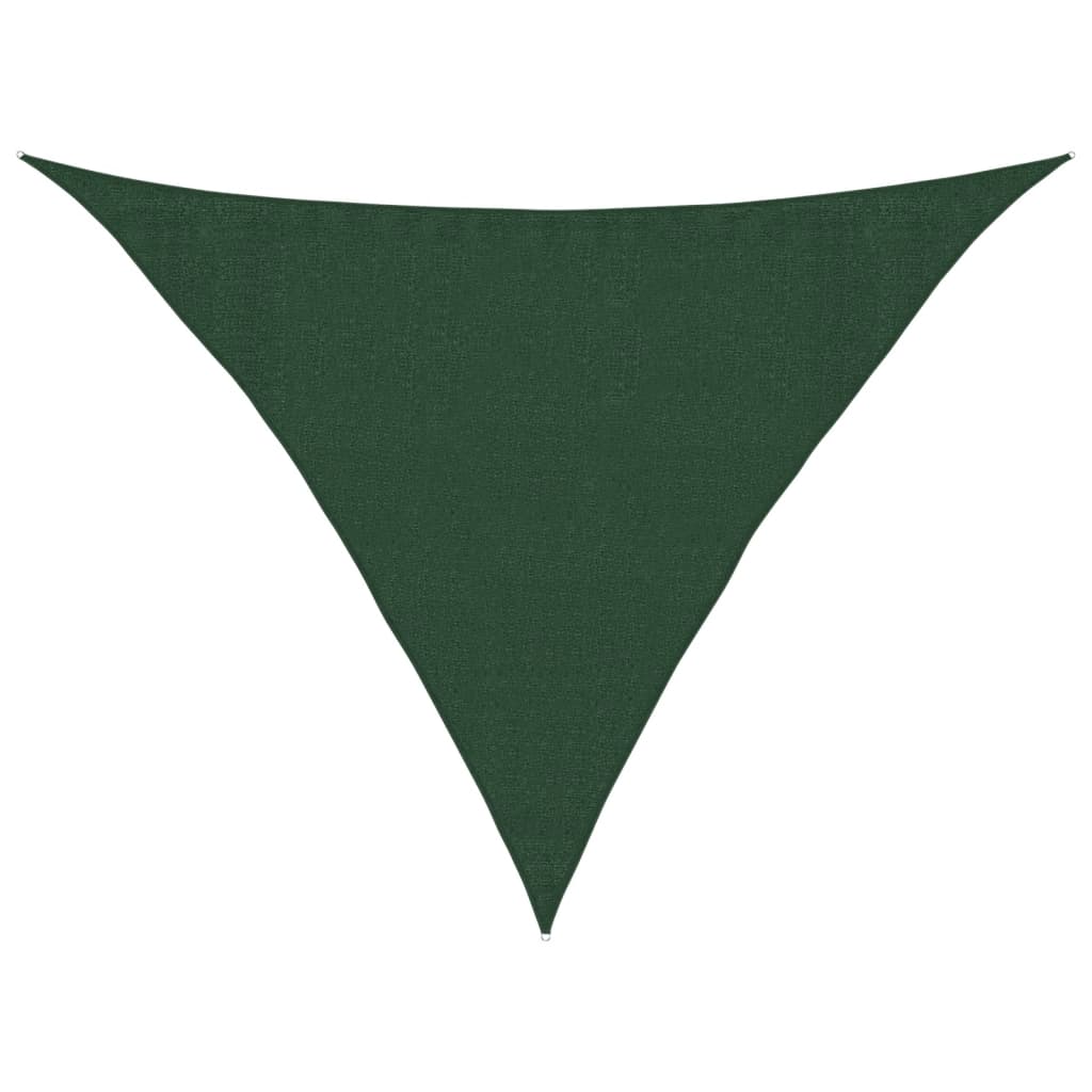 Vela Parasole 160 g/mÂ² Verde Scuro 3,5x3,5x4,9 m in HDPE
