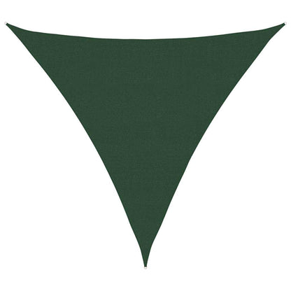 Vela Parasole 160 g/mÂ² Triangolare Verde Scuro 6x6x6 m in HDPE