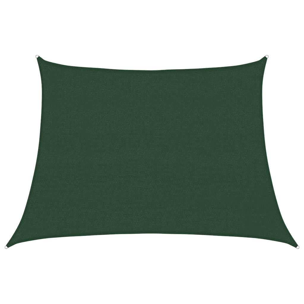 Vela Parasole 160 g/mÂ² Trapezio Verde Scuro 4/5x3 m in HDPE
