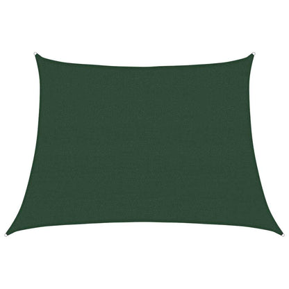 Vela Parasole 160 g/mÂ² Trapezio Verde Scuro 4/5x3 m in HDPE