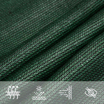 Vela Parasole 160 g/mÂ² Trapezio Verde Scuro 4/5x3 m in HDPE