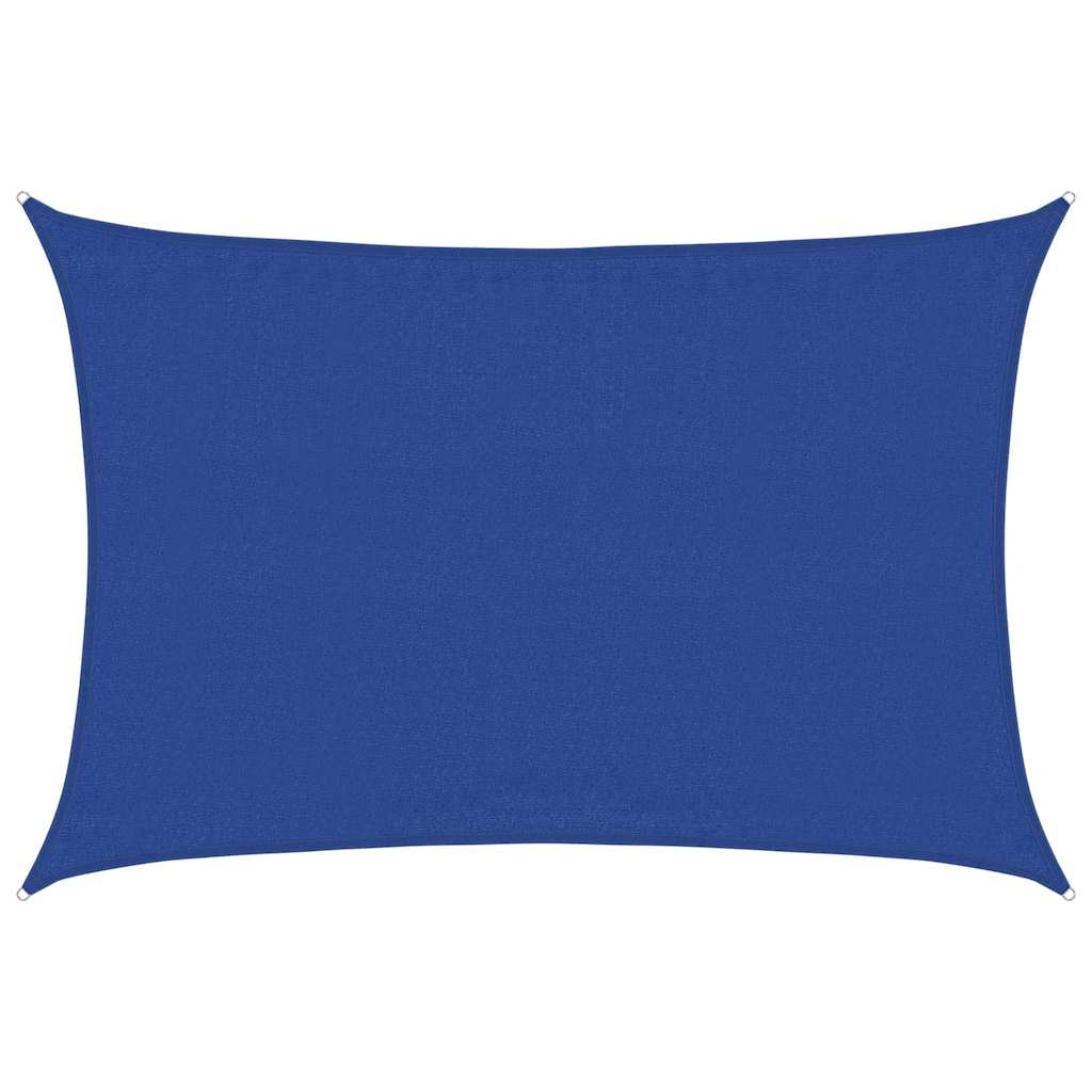Vela Parasole 160 g/mÂ² Rettangolare Blu 3,5x4,5 m in HDPE