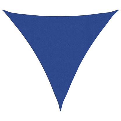 Vela Parasole 160 g/m² Triangolare Blu 4,5x4,5x4,5 m in HDPE