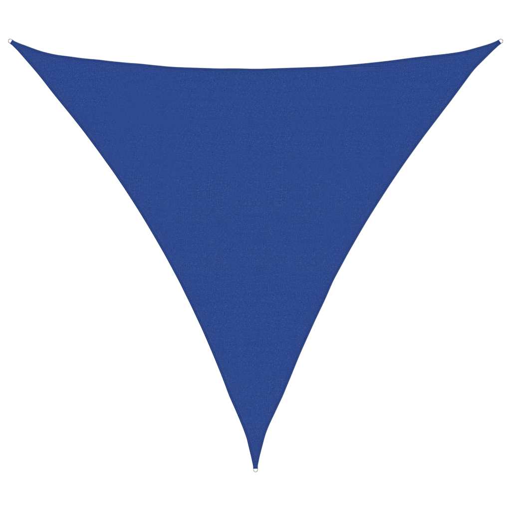Vela Parasole 160 g/m² Triangolare Blu 5x5x5 m in HDPE