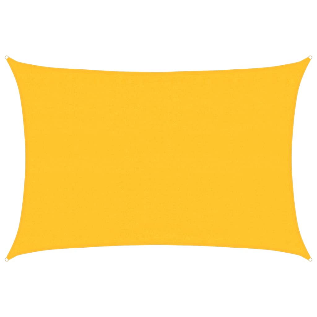 Vela Parasole 160 g/mÂ² Rettangolare Giallo 3,5x4,5 m in HDPE