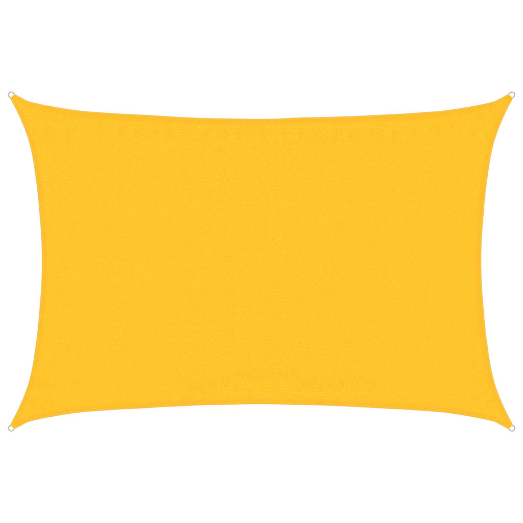 Vela Parasole 160 g/mÂ² Rettangolare Giallo 3,5x5 m in HDPE