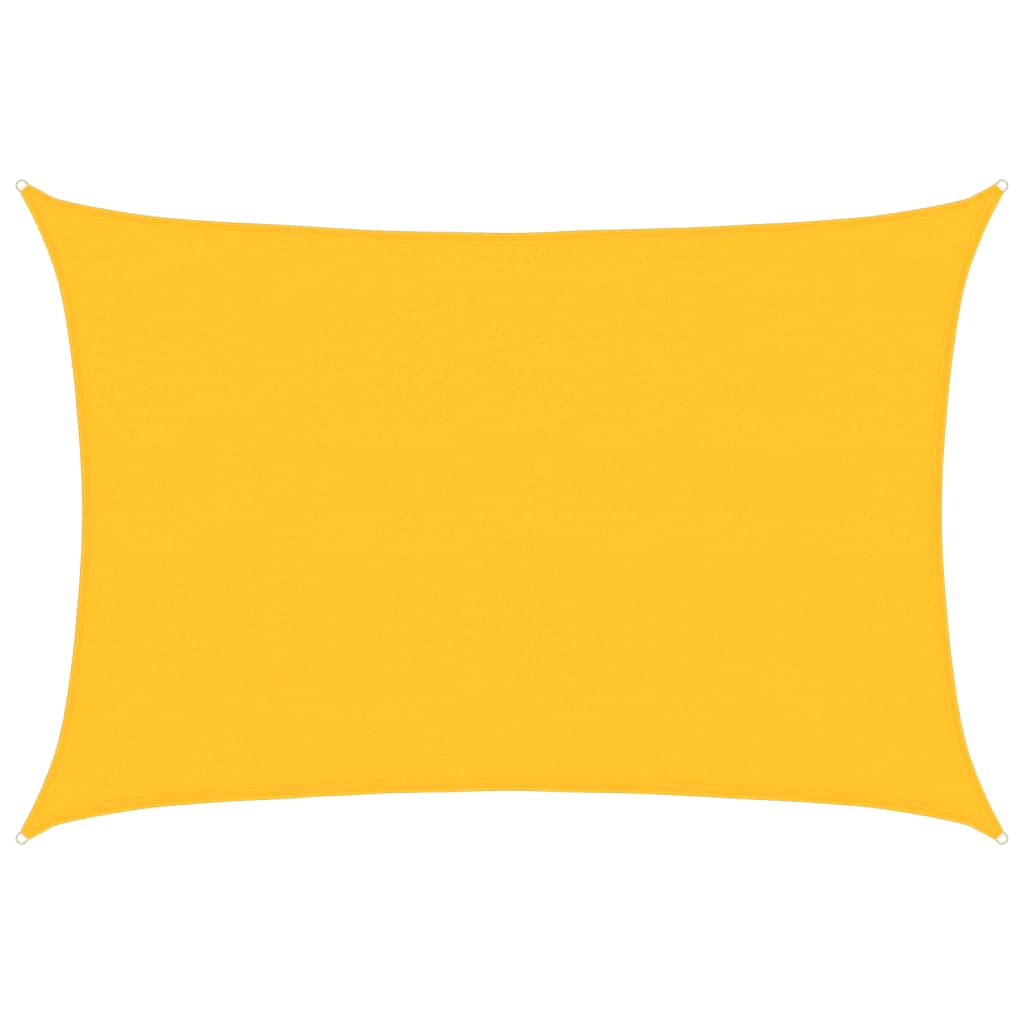 Vela Parasole 160 g/mÂ² Rettangolare Giallo 4x5 m in HDPE